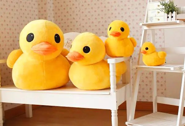 Yellow Duck Plush Toy and Pillow